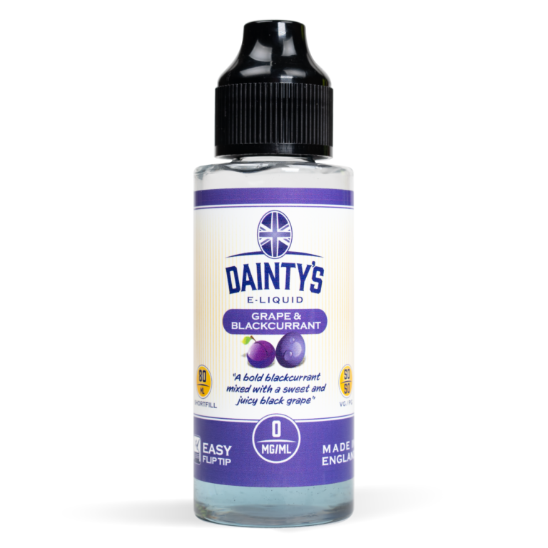 Ecovape Dainty's range Grape & Blackcurrant flavour 80ml shortfill