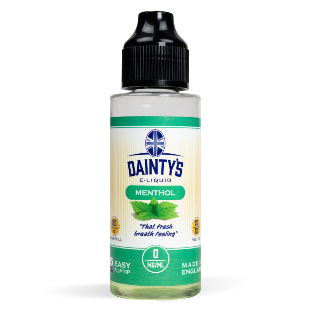 Ecovape Dainty's range menthol flavour 80ml shortfill