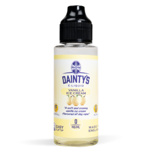 Eco Vape Dainty's range Vanilla Ice Cream flavour 80ml shortfill