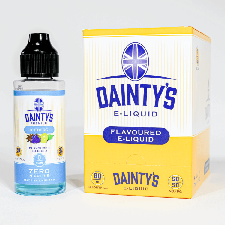 Eco vape Dainty's range Iceberg flavour 80ml shortfill