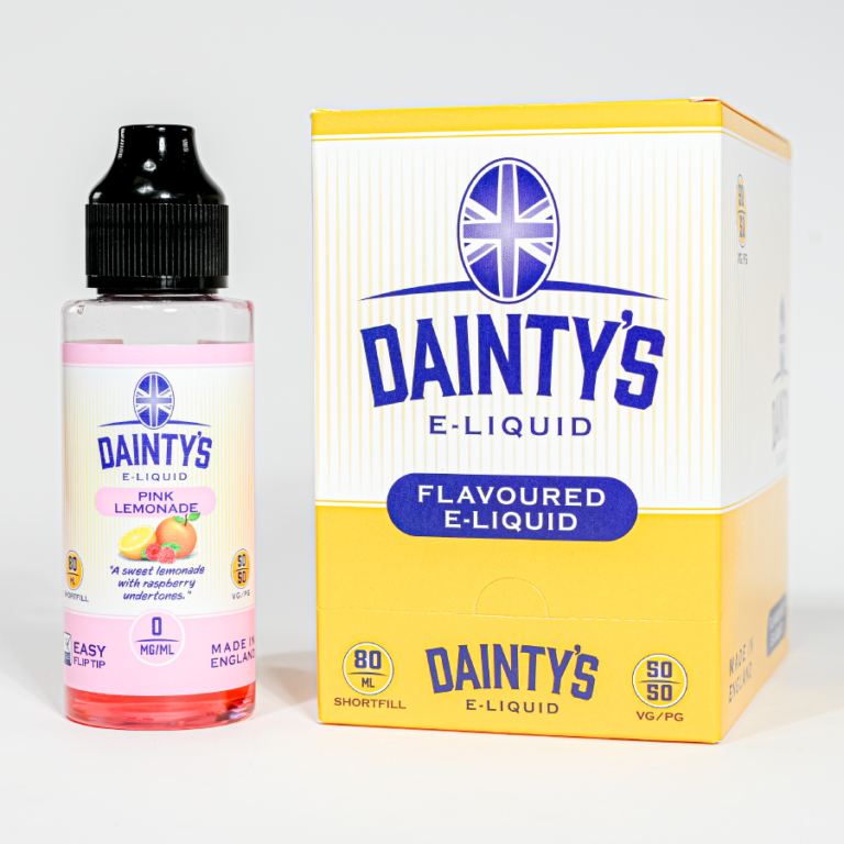 Ecovape Dainty's range Pink Lemonade flavour 80ml shortfill