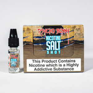10ml Psycho Bunny Nicotine Salt Shot: CDU of 20