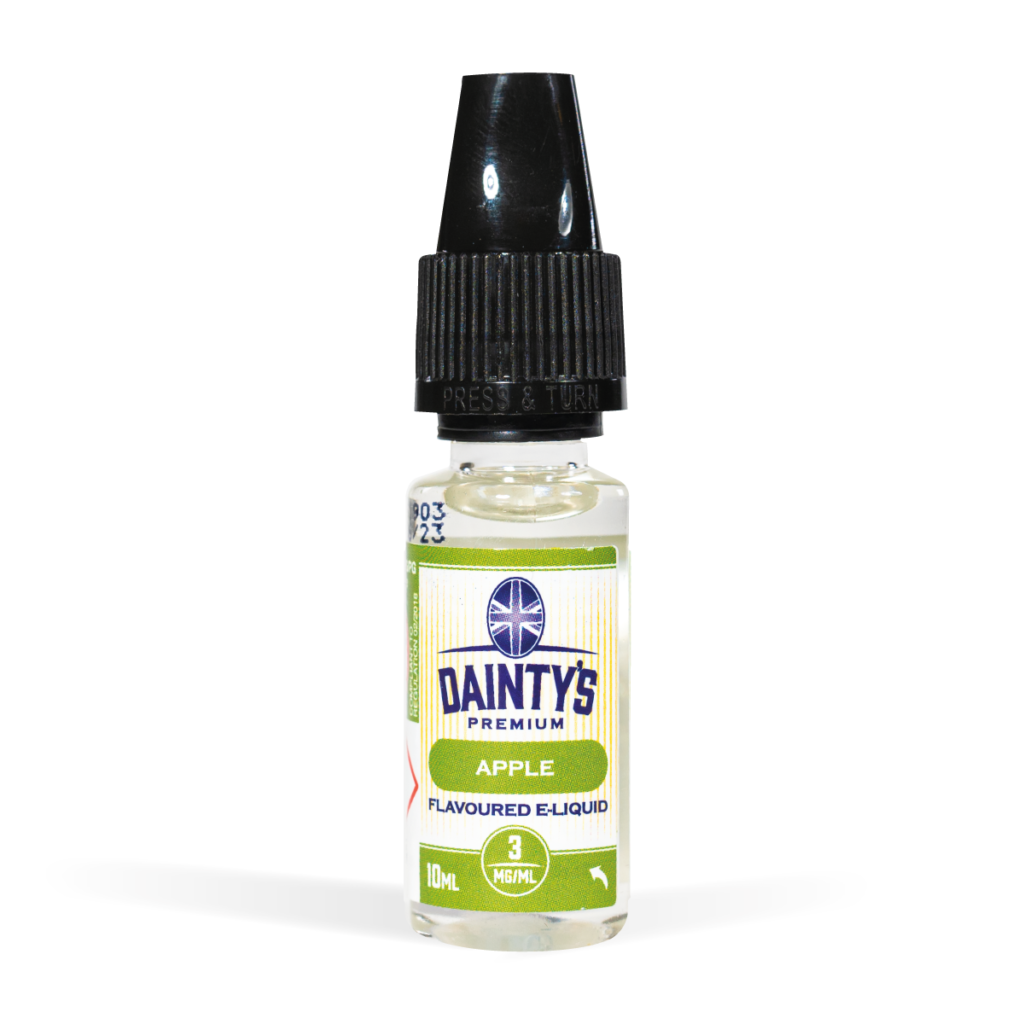 Dainty's 10ml vape liquids apple flavour for uk wholesale