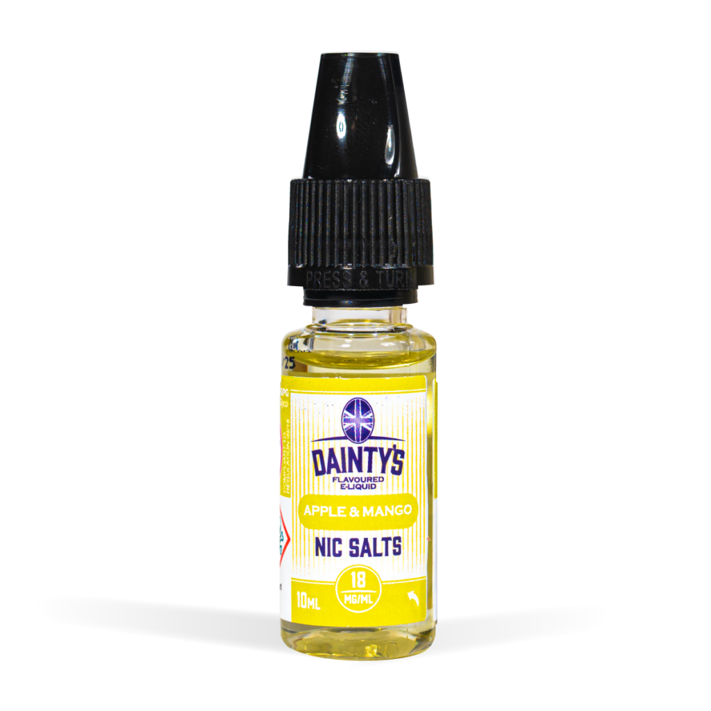 Dainty's 10ml vape liquids apple & mango flavour for uk wholesale