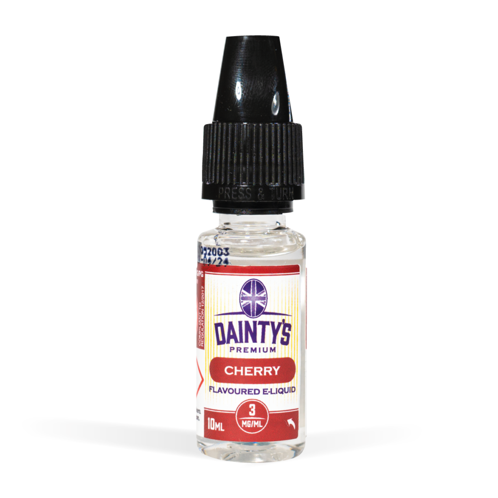 Dainty's 10ml vape liquids cherry flavour for uk wholesale