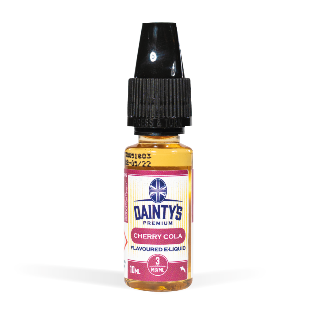 Dainty's 10ml vape liquids cherry cola flavour for uk wholesale