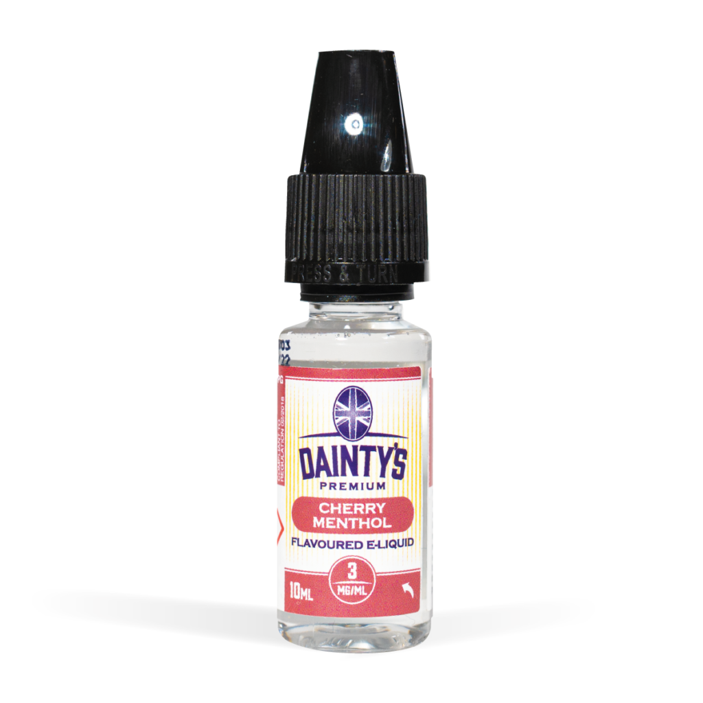 Dainty's 10ml vape liquids cherry menthol flavour for uk wholesale