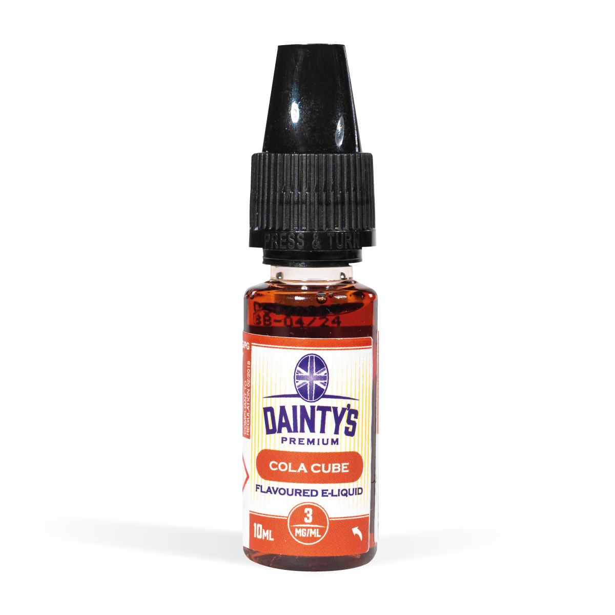 Dainty's 10ml vape liquids cola cube flavour for uk wholesale