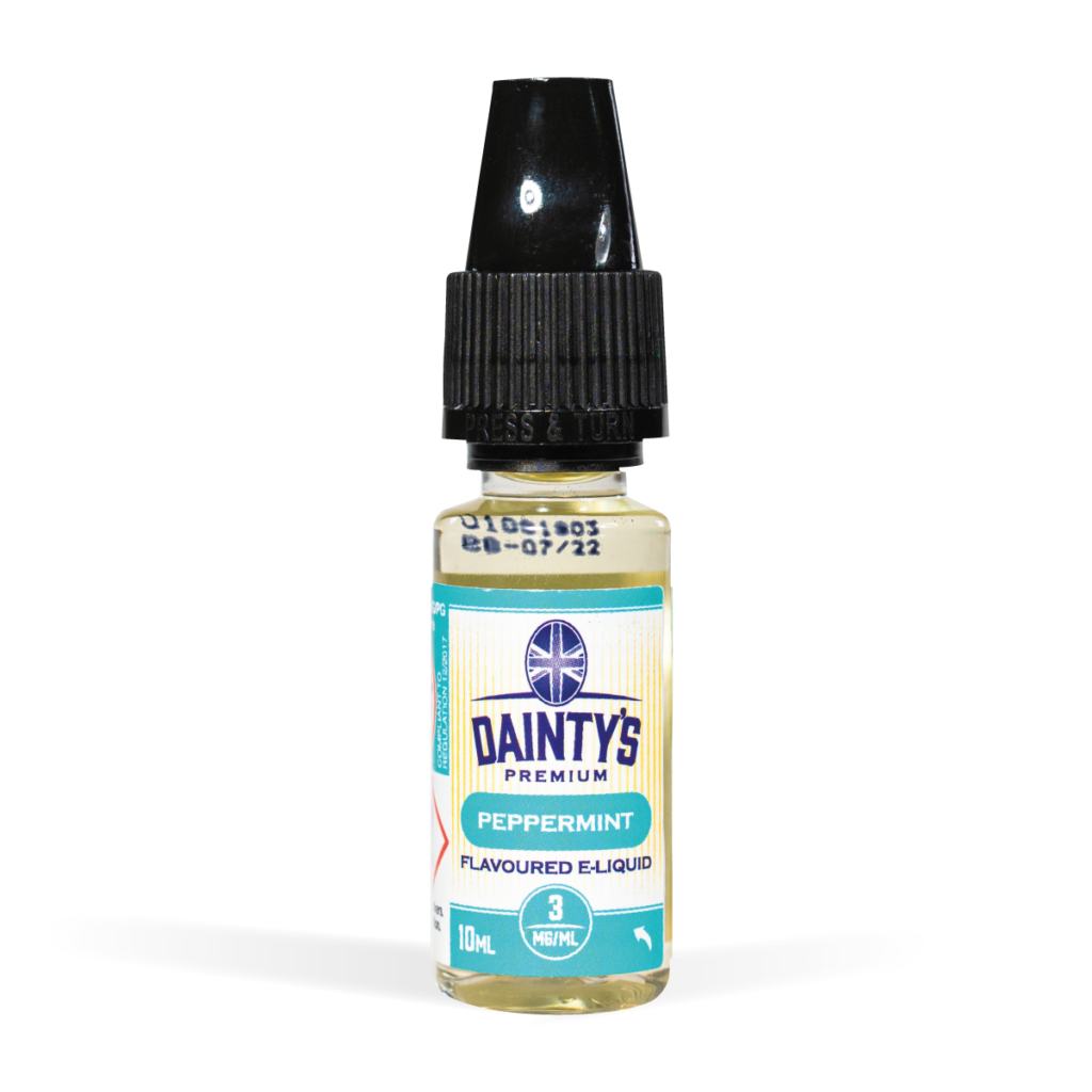 Dainty's 10ml vape liquids peppermint flavour for uk wholesale