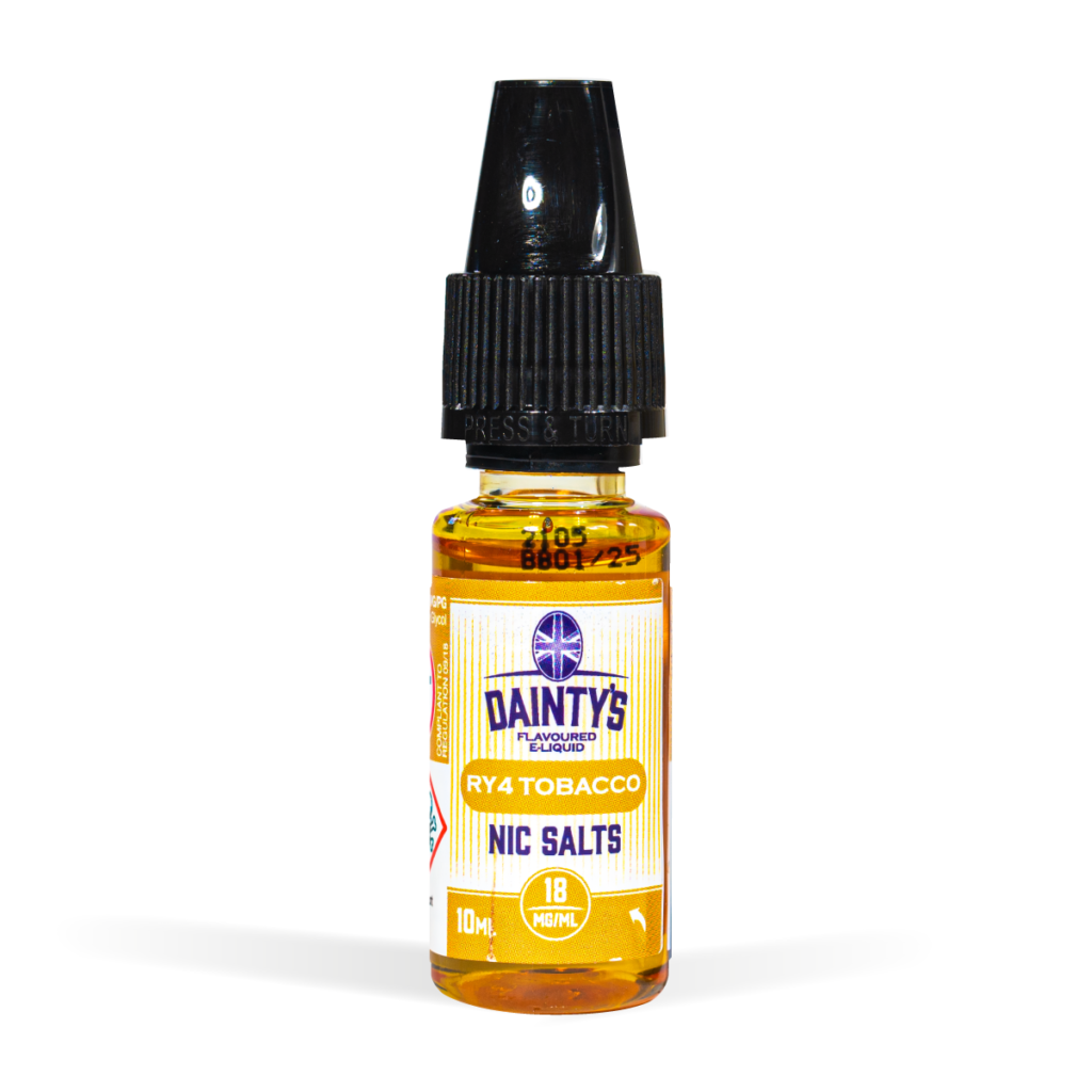 Dainty's 10ml vape liquids RY4 Caramel Tobacco flavour for uk wholesale