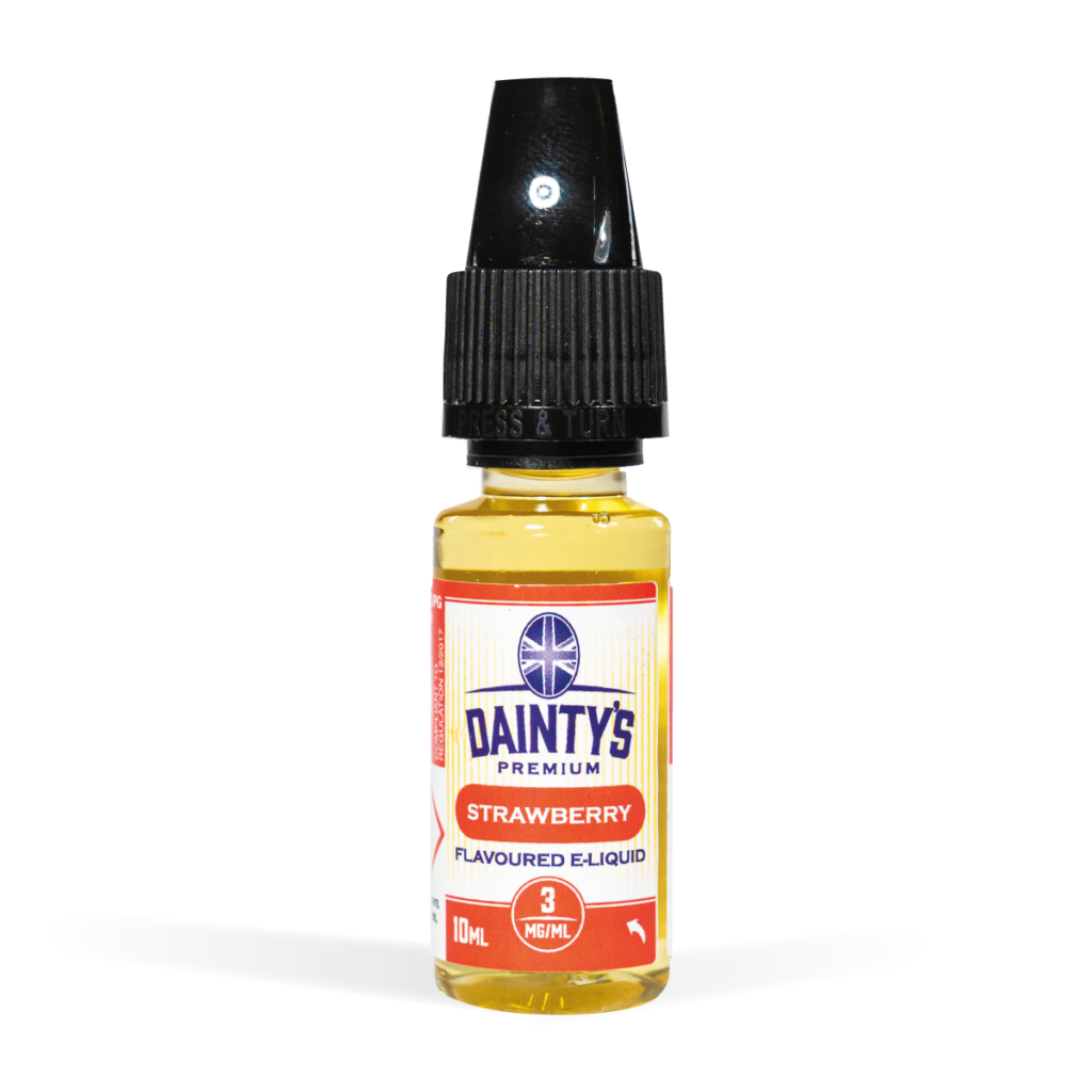 Dainty's 10ml vape liquids strawberry flavour for uk wholesale