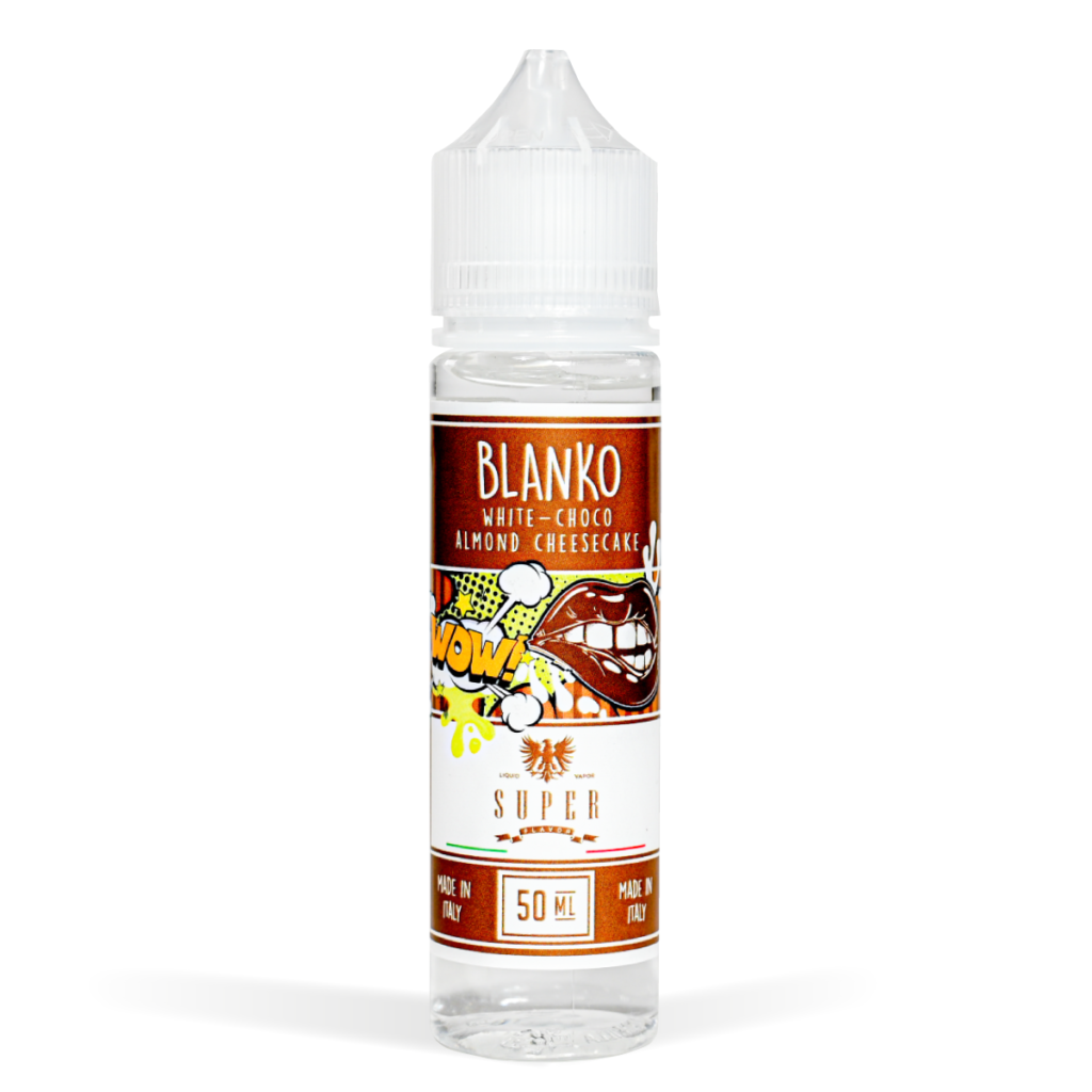 Super Flavors 50ml Range Blanko Flavour white background studio shot