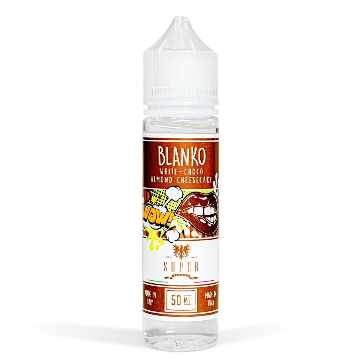 Super Flavors 50ml Range Blanko Flavour white background studio shot