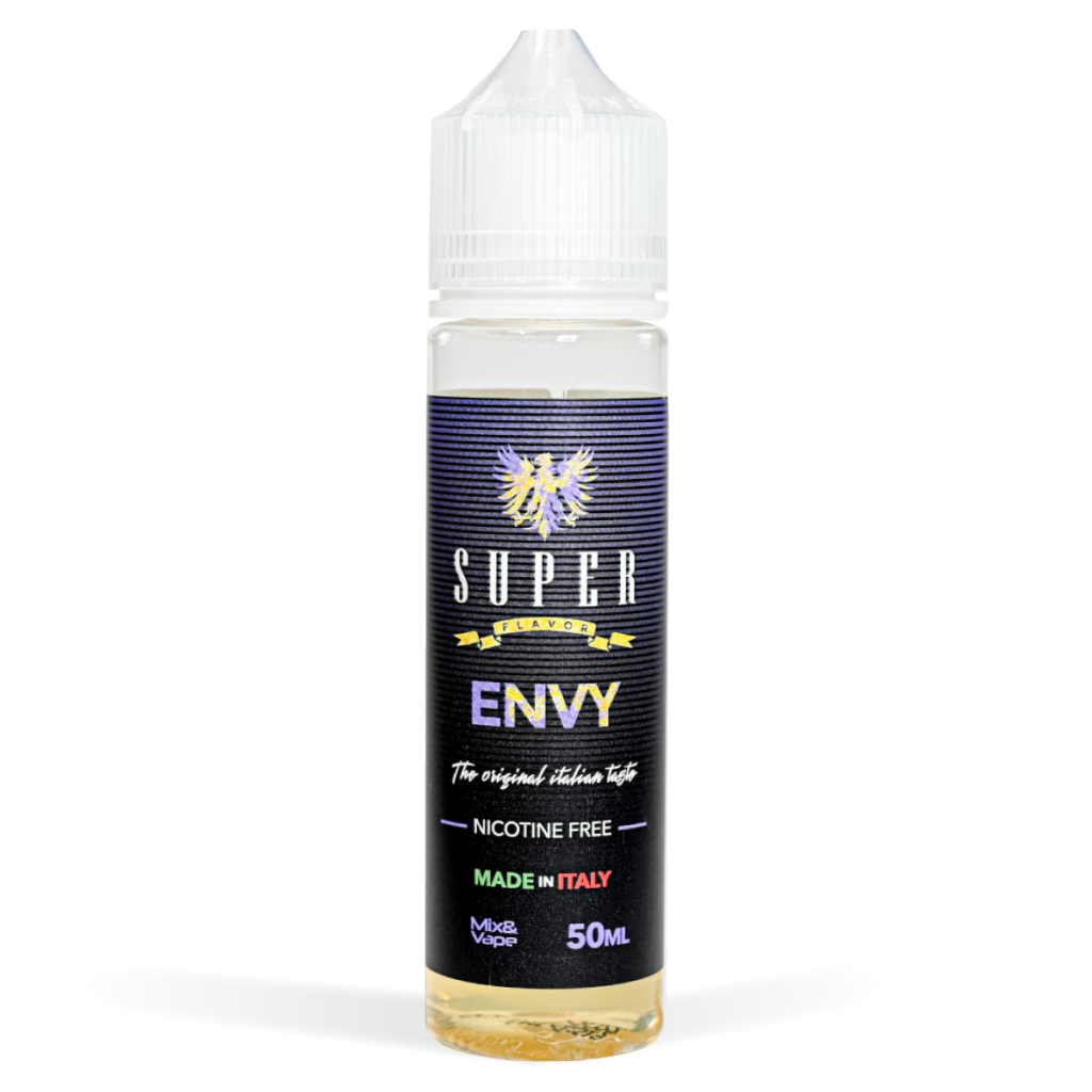 Super Flavor 50ml Range ENVY White Background Studio Shot