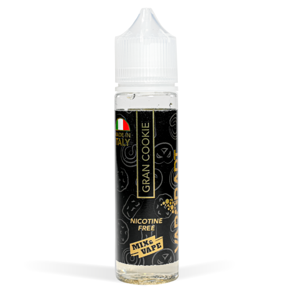 Vapor art 50ml Range Gran Cookie Flavour White Background Studio Shot