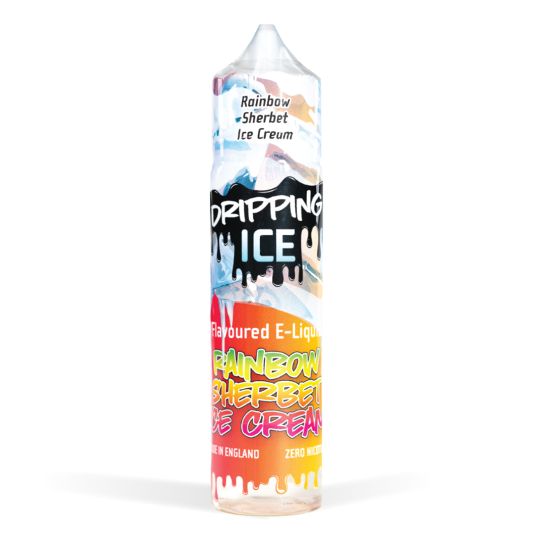 Eco vape Dripping range Rainbow Sherbet Ice Cream Flavour 50ml Shortfill