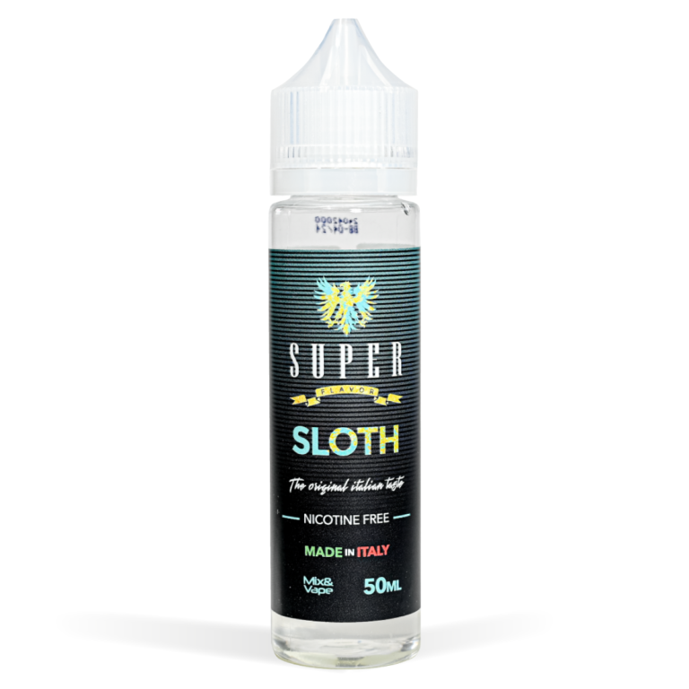 Super Flavor 50ml Range Sloth Flavour White Background Studio Shot