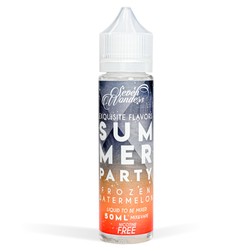 Vaporart Seven wonders 50ml range Summer Party Flavour White Background Studio Shot