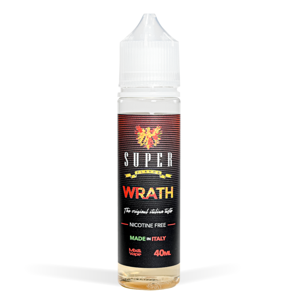 super flavor 50ml range wrath flavour white Background Studio Shot