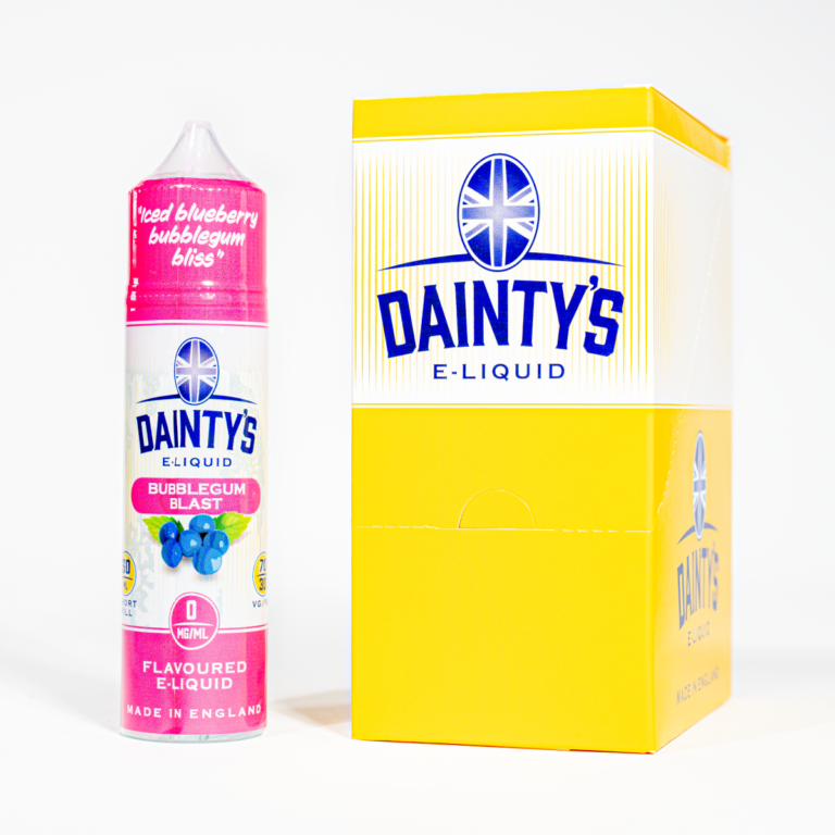 Dainty's Range Bubblegum Blast single pink bottle white background