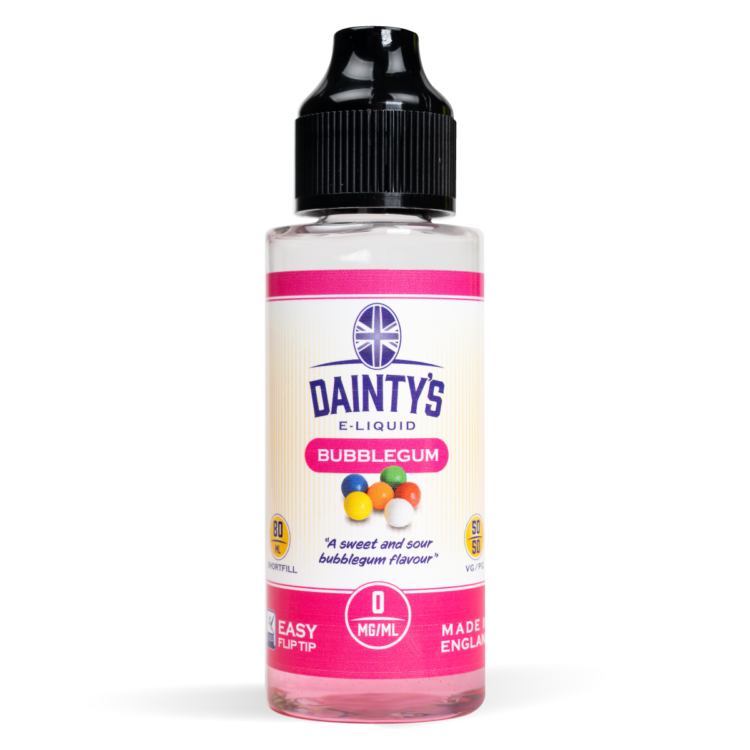 Ecovape Dainty's range bubblegum flavour 80ml shortfill