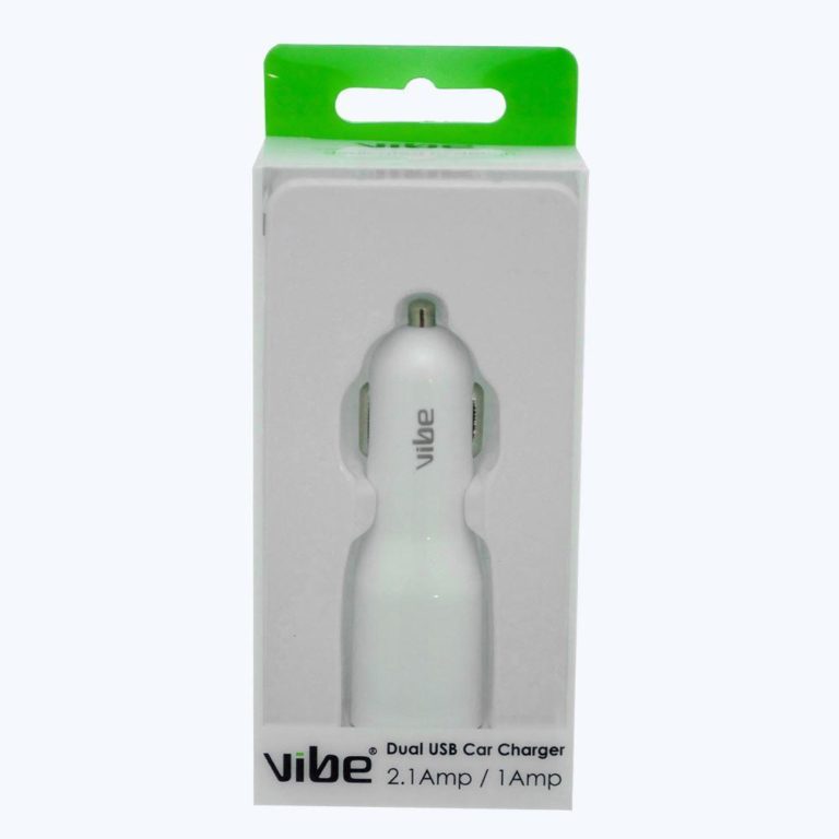 VIBE 3.1amp Dual USB Port Car Charger