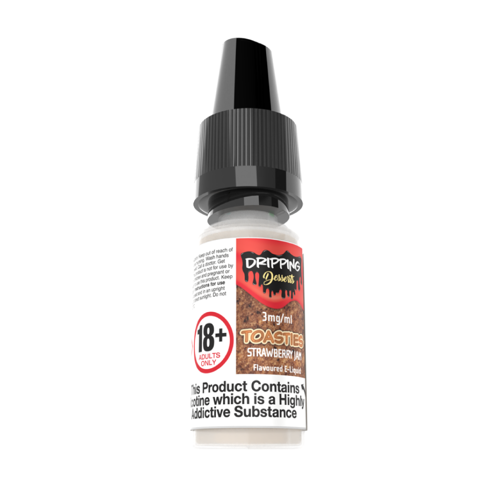 Bulk Buy 10ml Freebase Vape Liquid Wholesale - Dripping Range Toasties Strawberry Jam