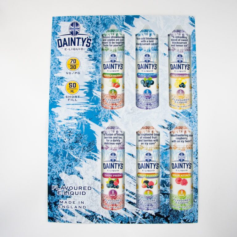 Dainty's Ice POS Poster
