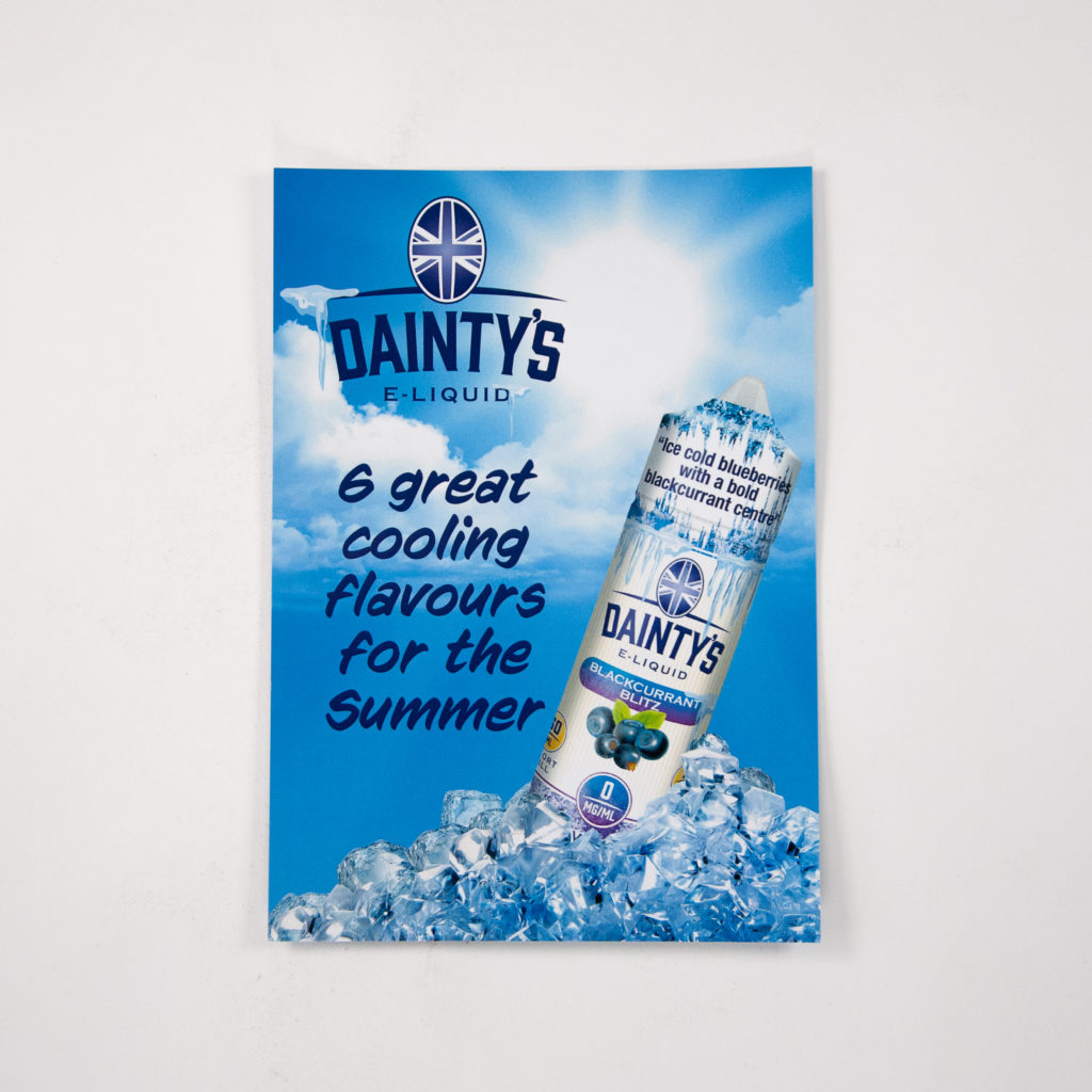 Dainty's Ice POS Poster