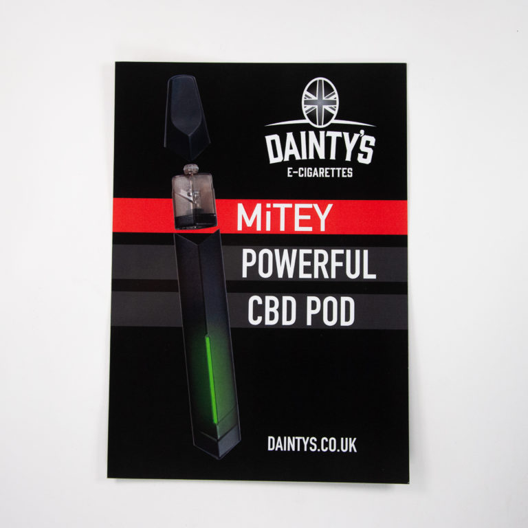Dainty's Mitey POS Poster