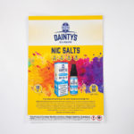 Dainty's Nic Salts POS Poster