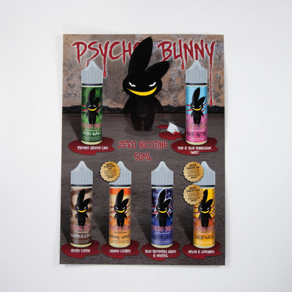 PsychoBunny 50ml POS Poster