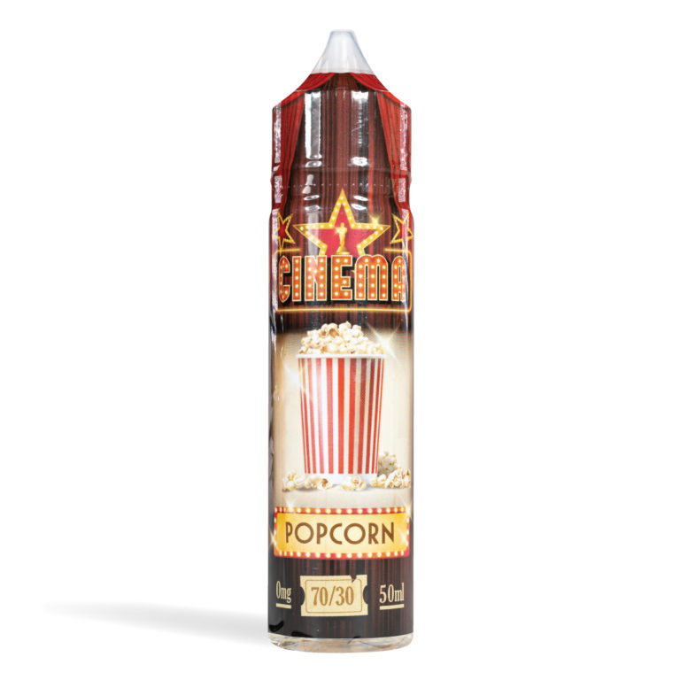 Eco vape Cinema Range Popcorn Flavour 50ml Shortfill
