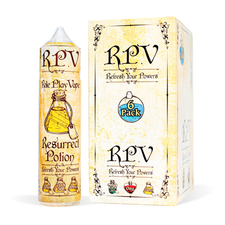 Resurrect RPV Range Box and Bottle White Background Studio Shot