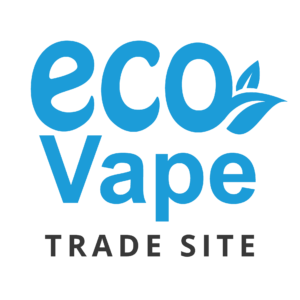 eco vape wholesale blue logo square on white background