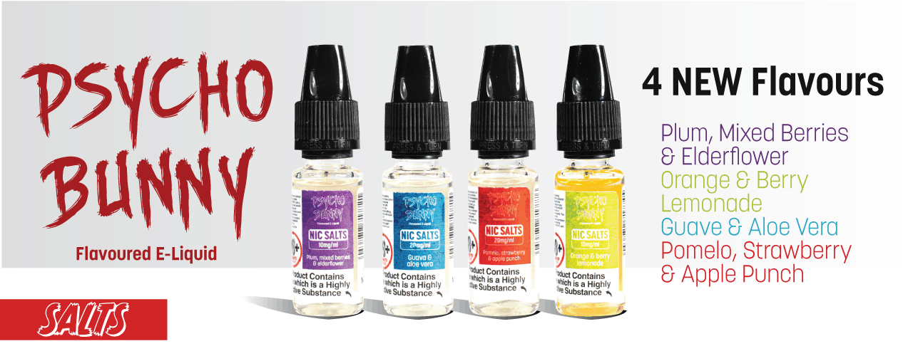 Psycho Bunny New 10ml eliquid flavours