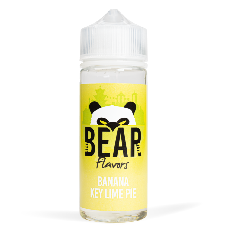 Eco Vape Bear Panda Banana Keylime Pie 100ml White Background