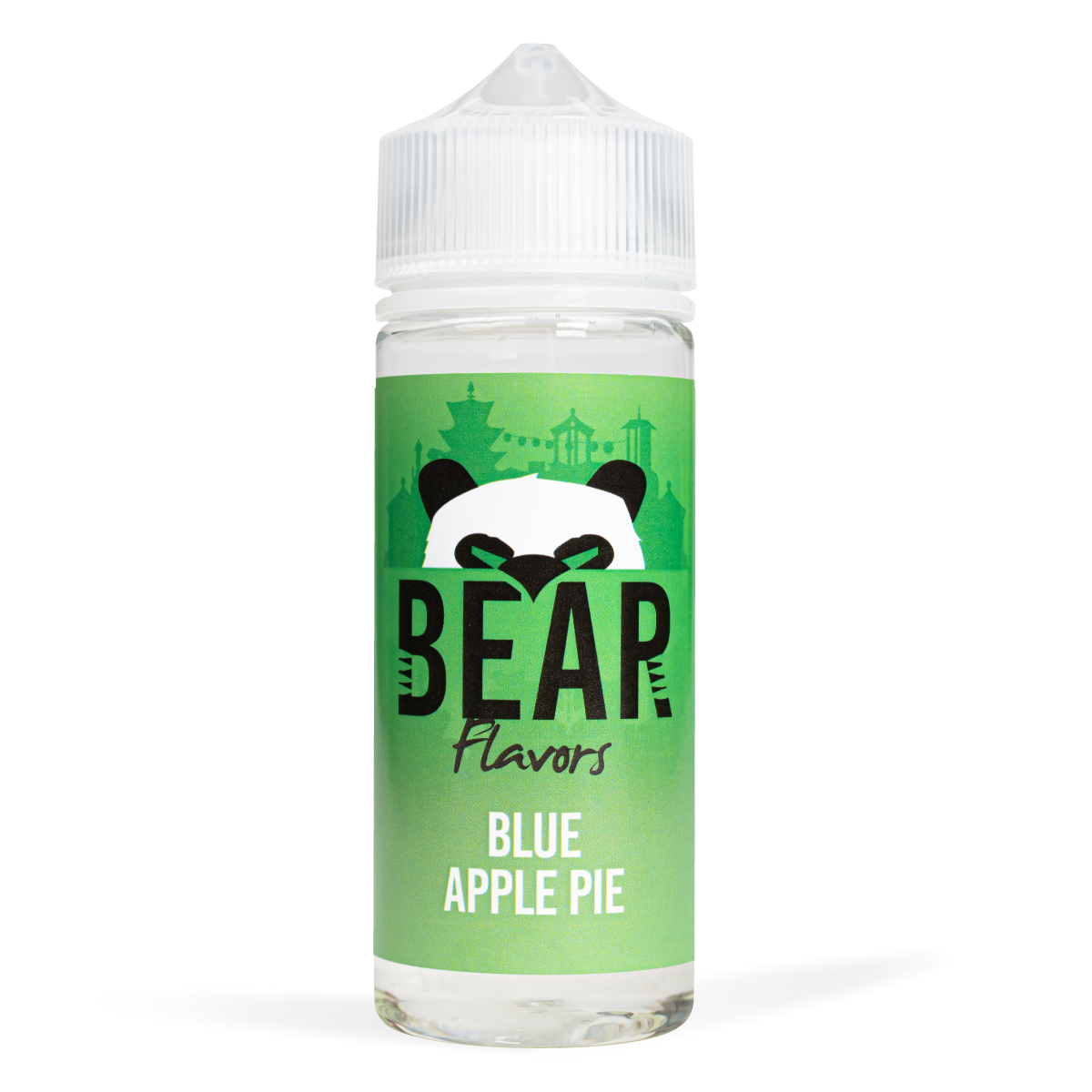 Eco Vape Bear Panda Blue Apple Pie 100ml White Background