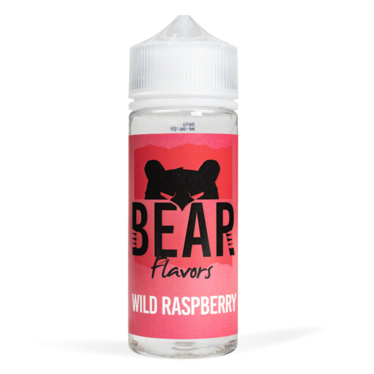 Eco Vape Bear Grizzly Wild Raspberry 100ml White Background