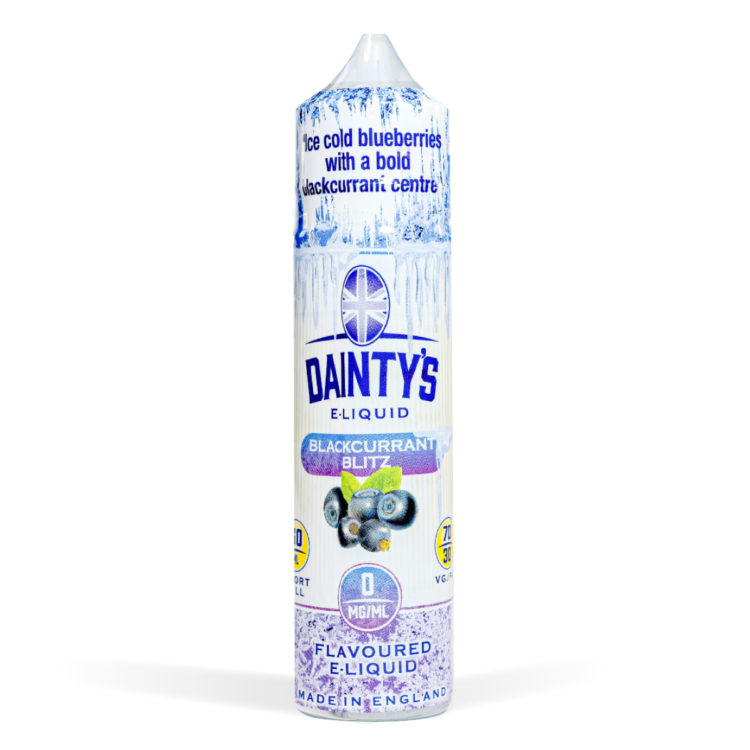 Eco Vape Dainty's Ice Blackcurrant Blitz 50ml 70/30 Shortfill