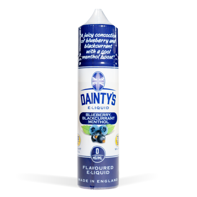 Eco Vape Dainty's range Blueberry Blackcurrant Menthol 50ml Shortfill