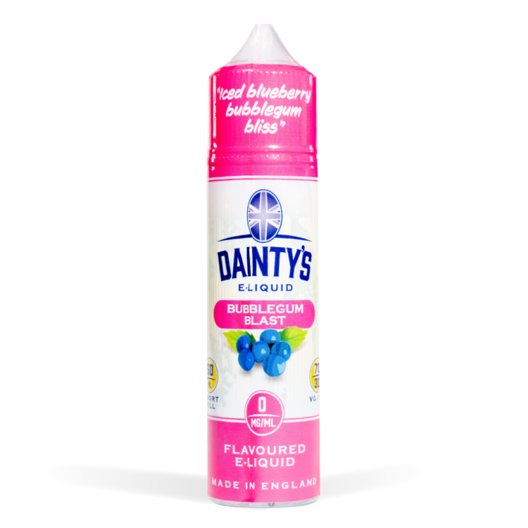Dainty's Range Bubblegum Blast single pink bottle white background