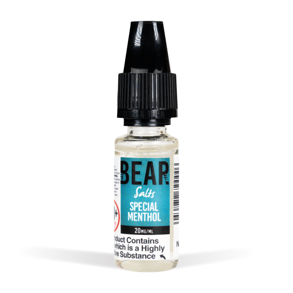 Bear Salts 10ml Koala Special Menthol Nic Salt White Background Studio Shot