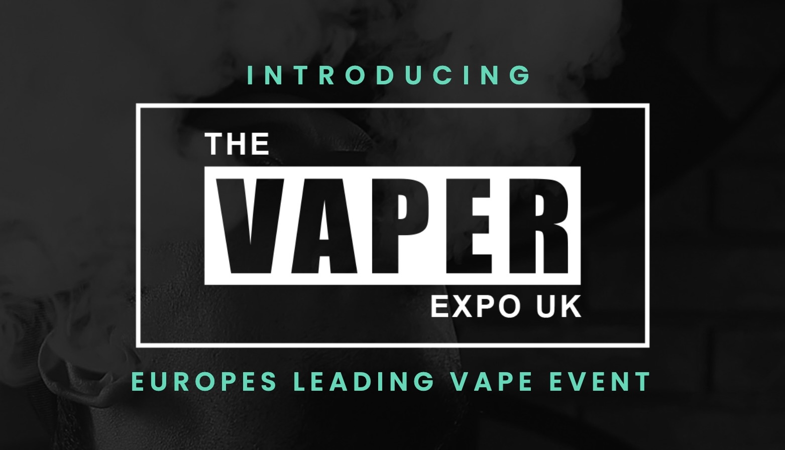 Vaper Expo UK 2022 Logo White Text on Black Background