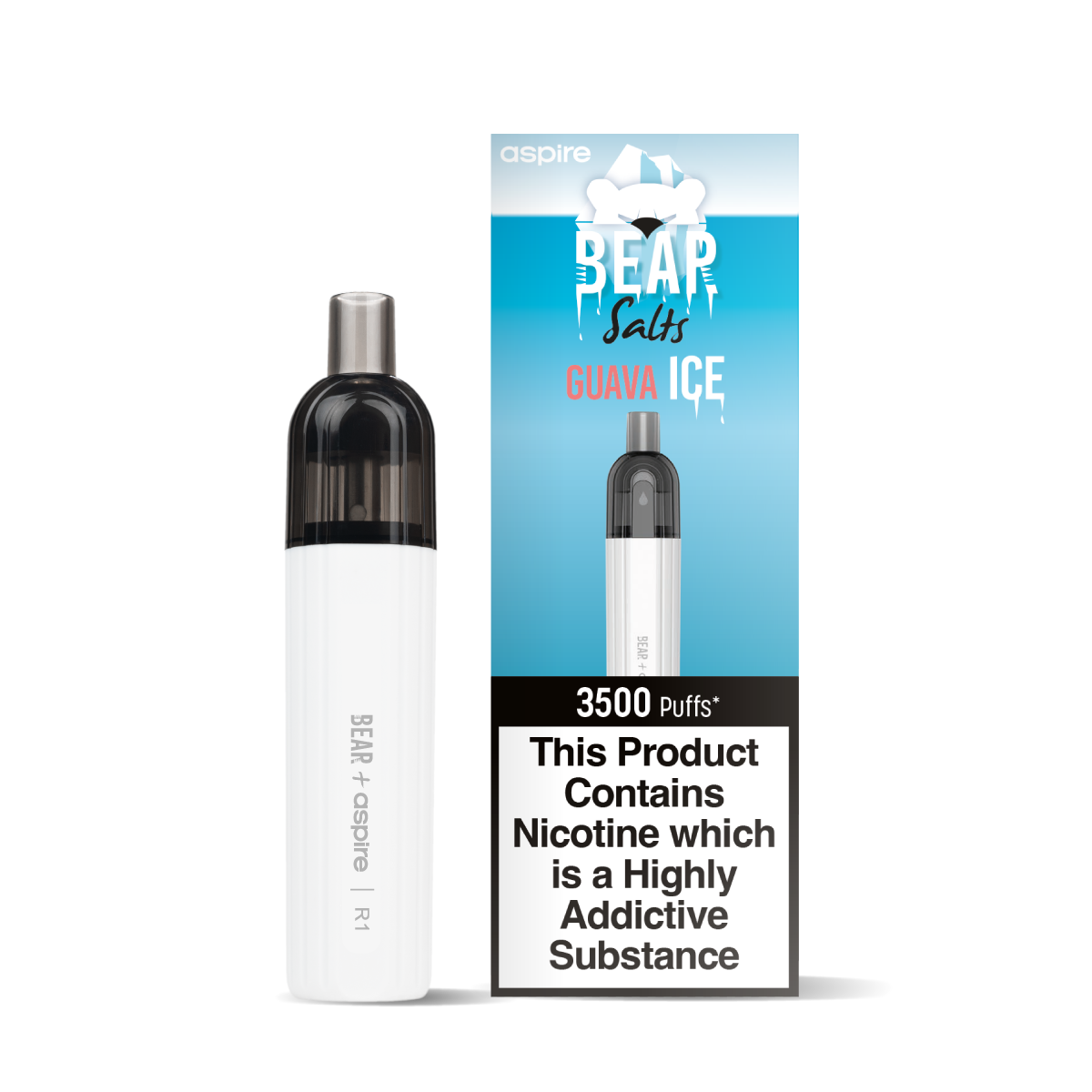 BEAR Polar Guava Ice Nic Salt in 10ml Bottle