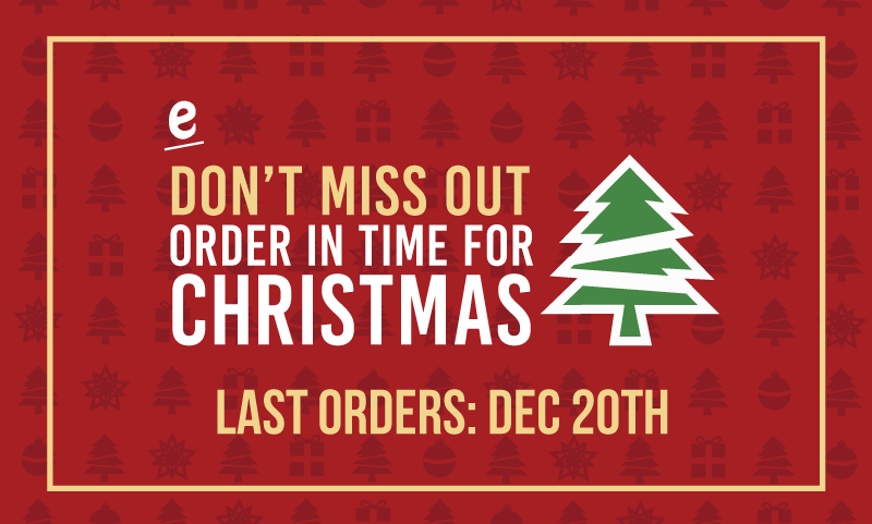 Last orders before Christmas Tuesday 20th december