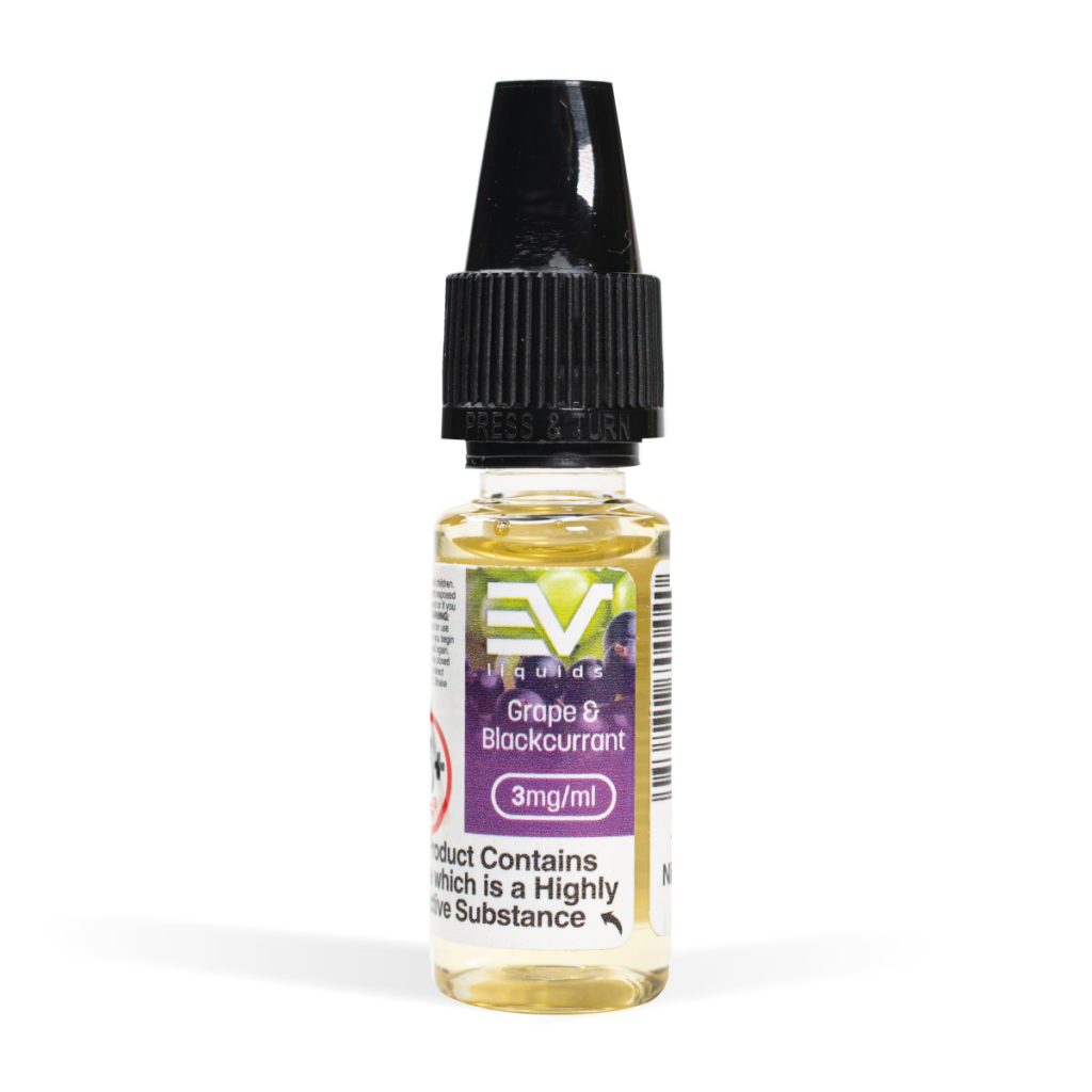 EV 10ml Vape Liquid Grape & Blackcurrant for UK Wholesale