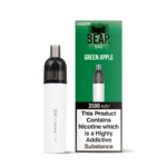bear + aspire R1 3500 puff disposable green apple