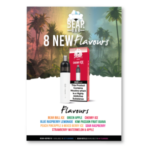 bear bar 8 new flavours poster