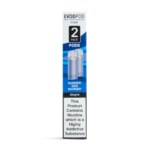 wholesale evod bar pod replacements pre-filled twin pack blueberry sour raspberry
